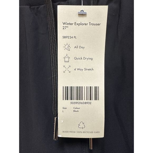 Sweaty Betty Winter Explorer Pants Womens 10 Trousers Hiking NWT - Picture 3 of 10